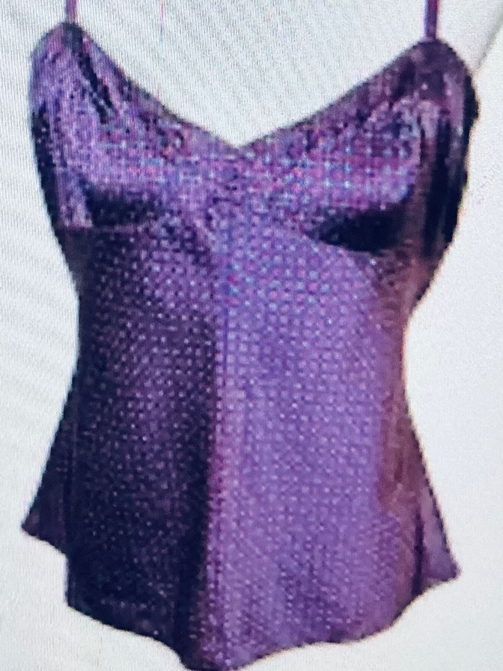 Vintage Y2K  Silk Express design studio y2k camisole purple flower print